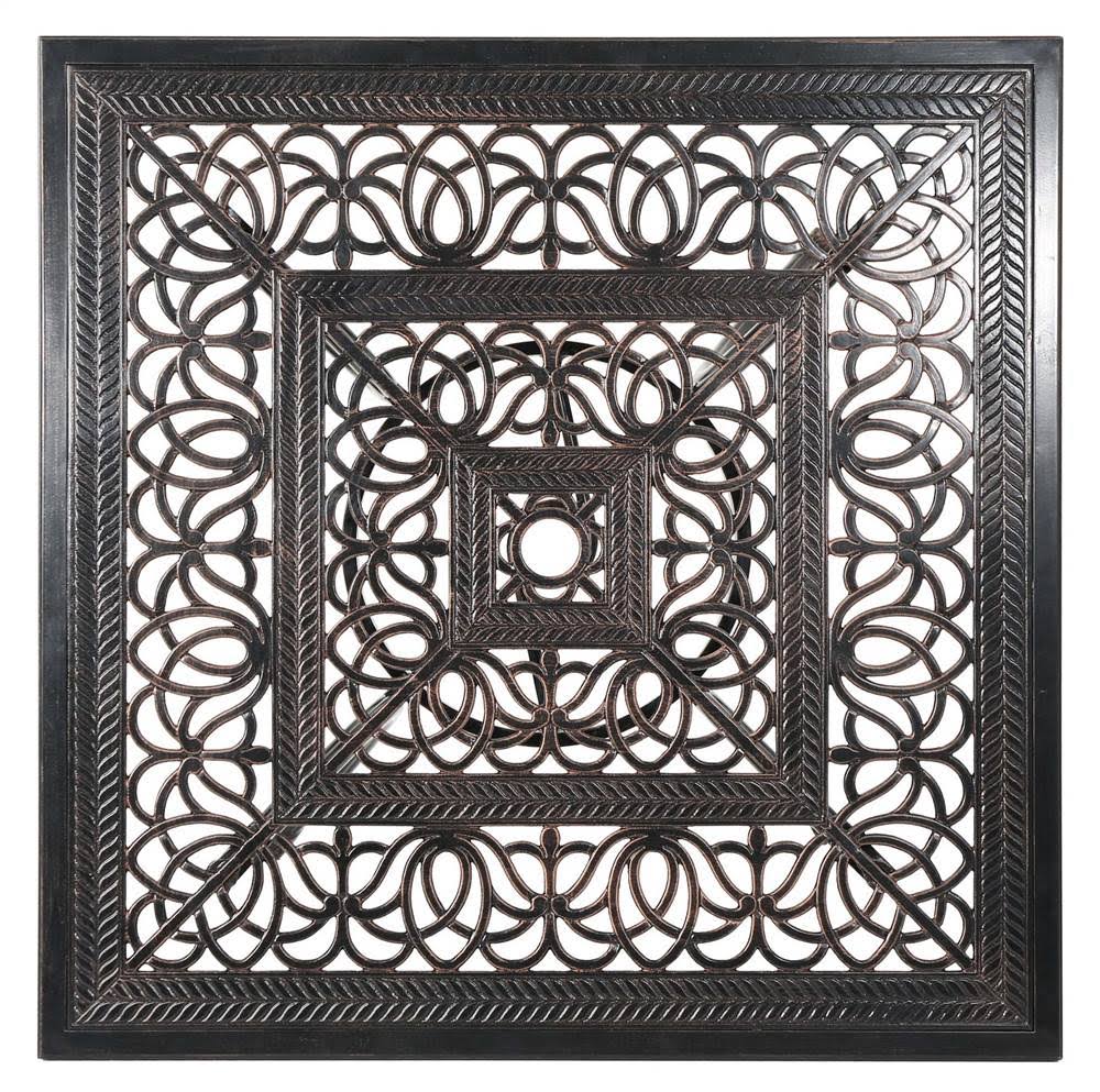 Shiny Copper Cast Aluminum Dining Table O796