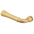 Satin Brass and Brown Single Left Hand Estate Lever Y871081