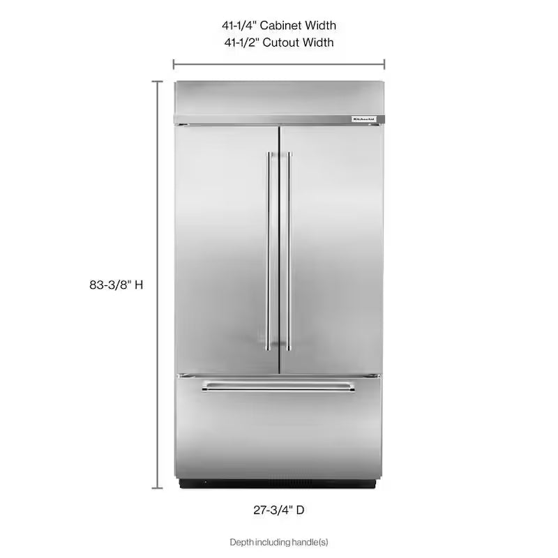 Built-In French Door Refrigerator in Stainless Steel T947510