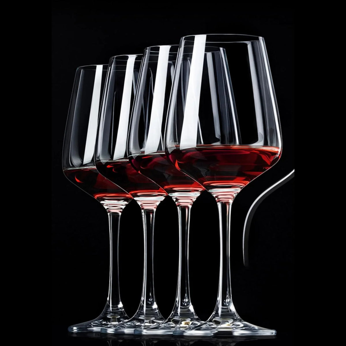 Set of 4 12 Ounce Crystal Wine Glasses P641207