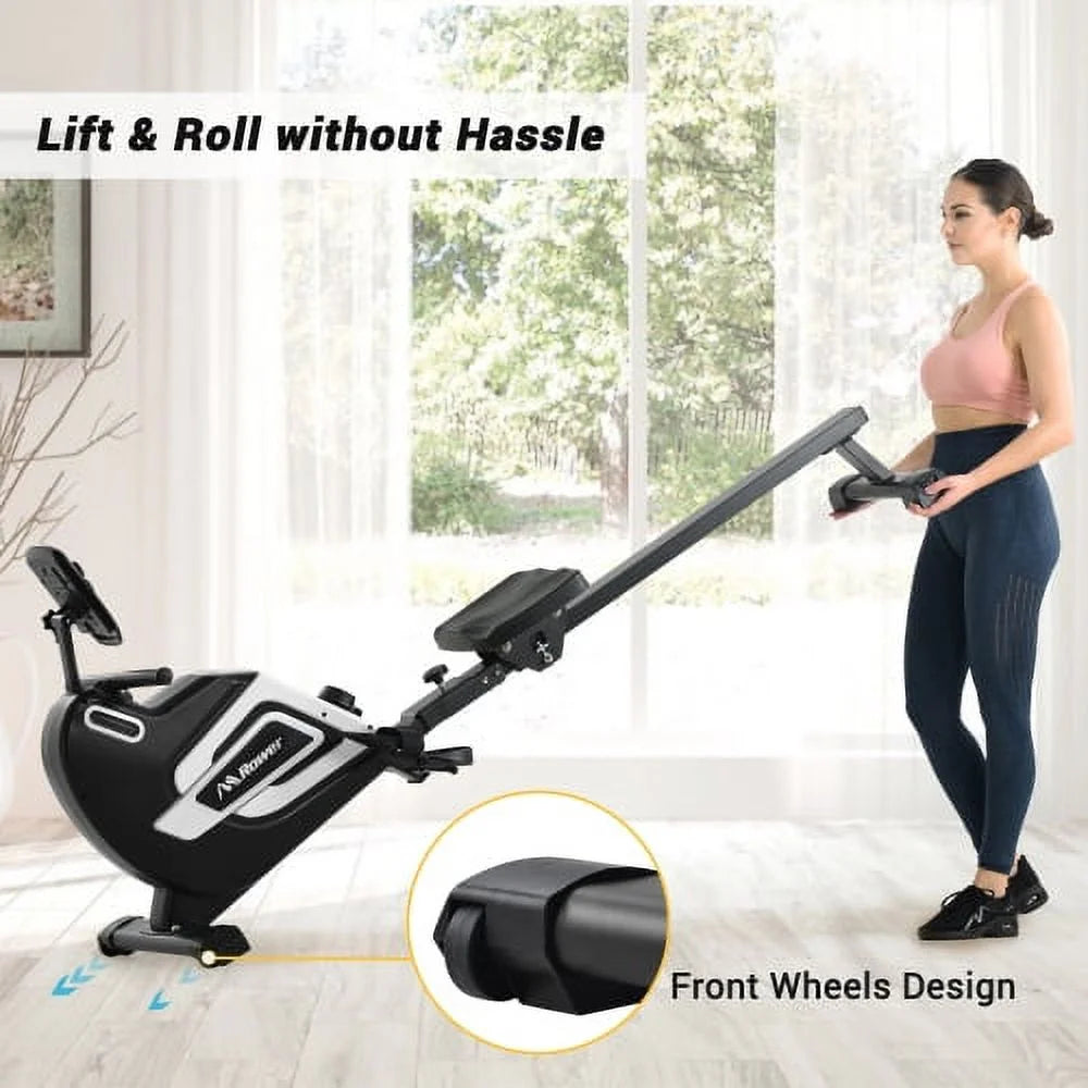 Magnetic Folding Rowing Machine with 14 Level Resistance and LCD Monitor A60271
