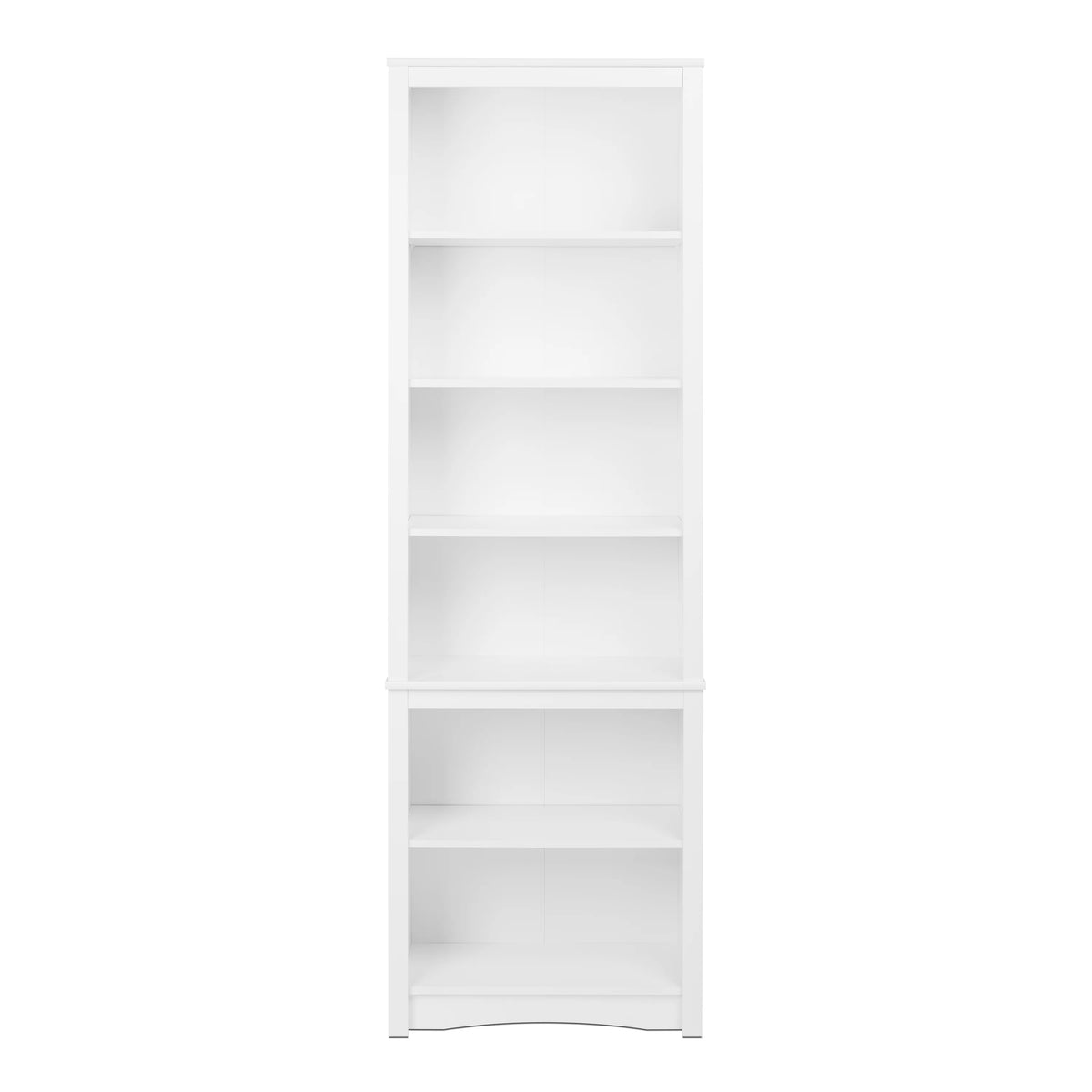 80" Tall White Bookcase with Adjustable Shelves M636944