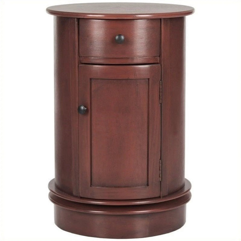Red Set of 2 Pinewood Cabinet U168993