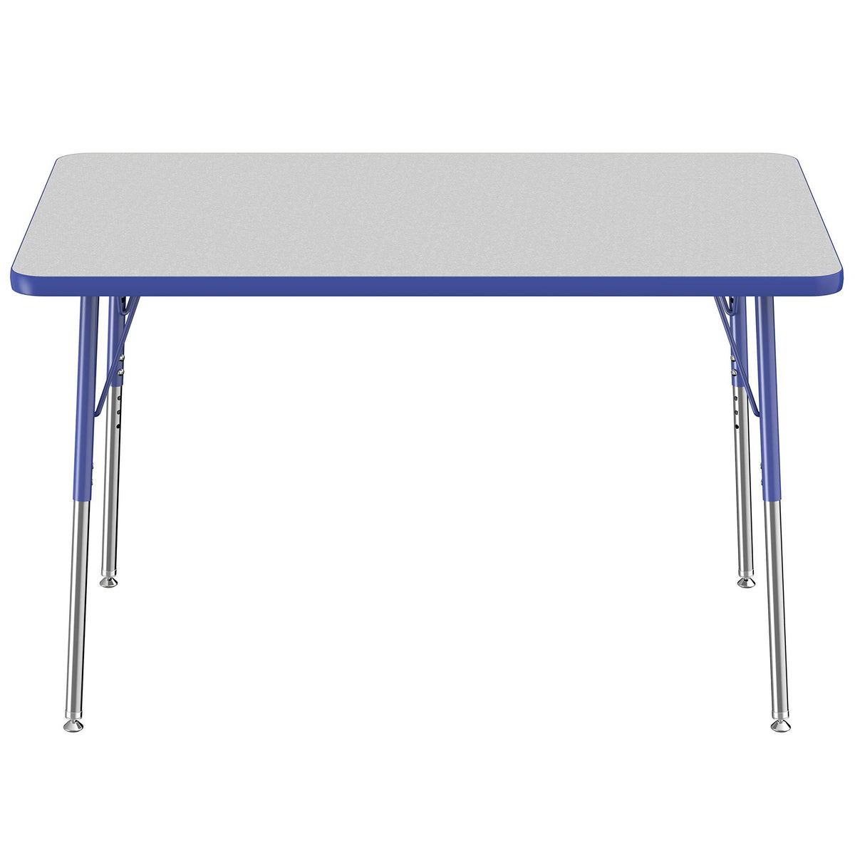 Gray/Blue Rectangle Adjustable Activity Table Q18824