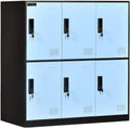 Blue Metal Storage Cabinet with Lock U547