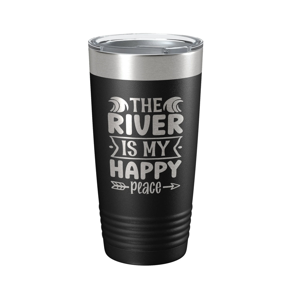 20 oz Black Insulated Travel Mug V4748