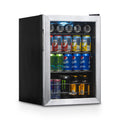 84 Can Stainless Steel Beverage Cooler Mini Fridge I1794