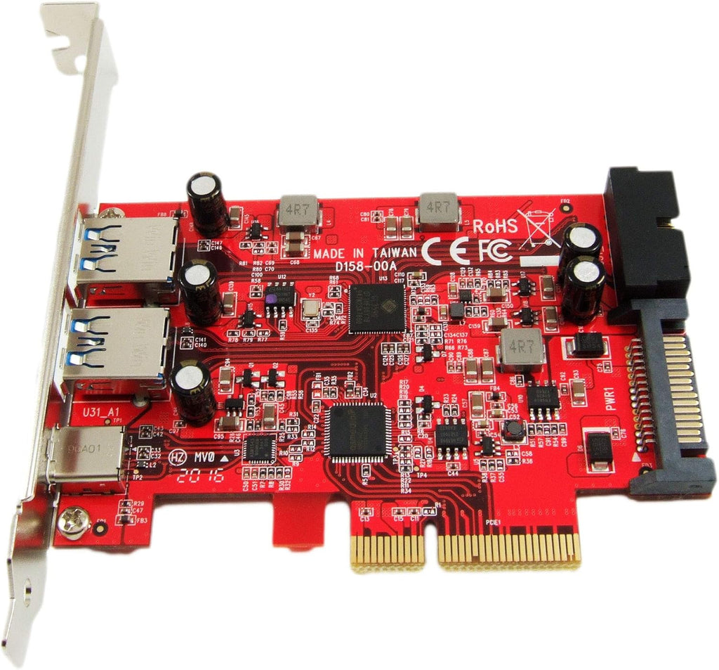 USB 3.1 5-Port PCIe 3.0 Card with USB-C and USB-A N98849