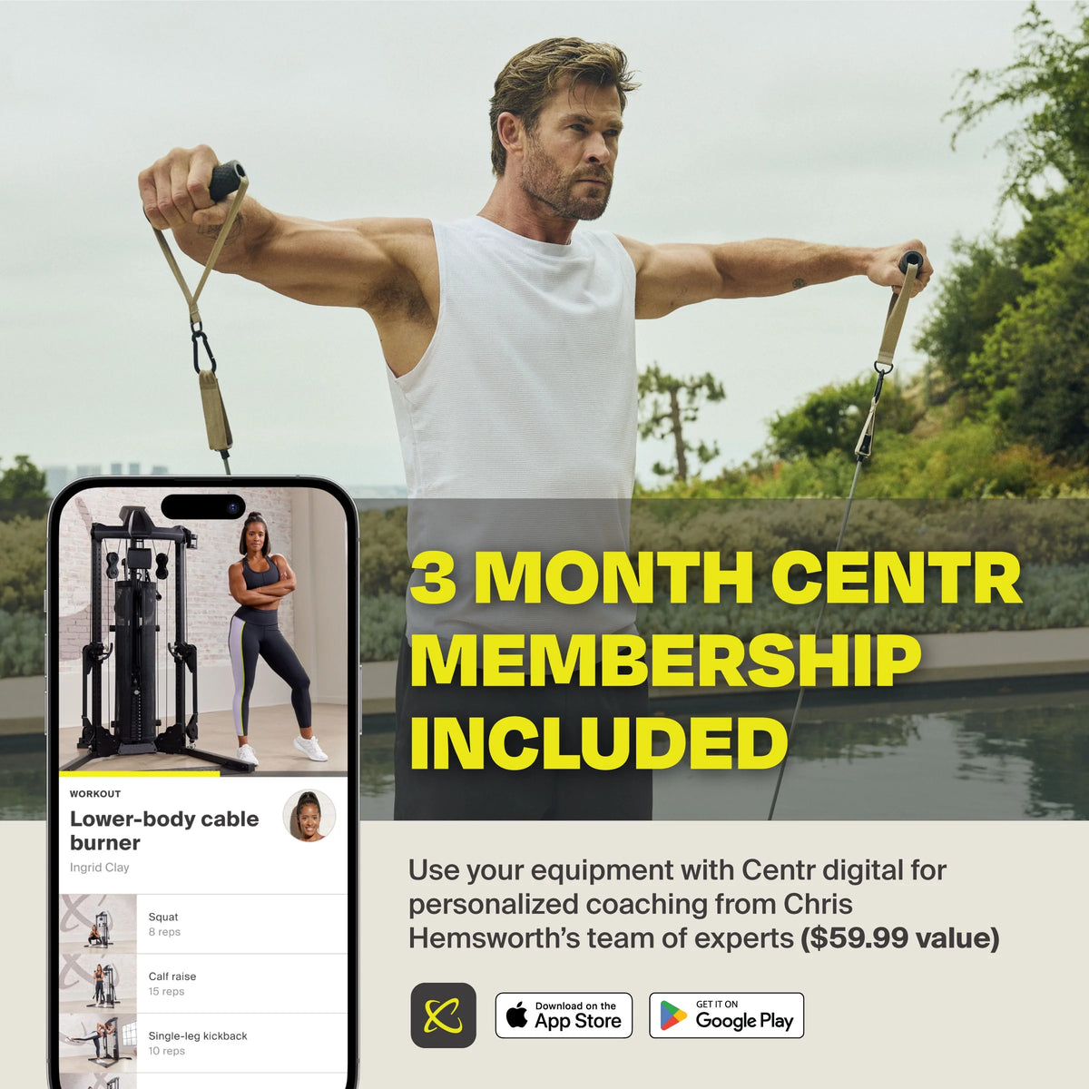 Functional Trainer for Total Body Strength Training D385