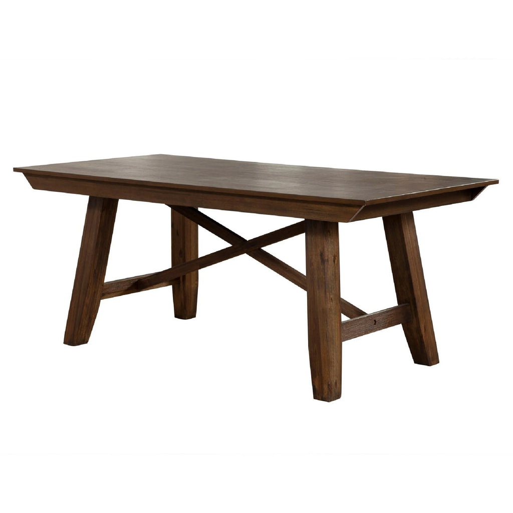 72 Inch Solid Acacia Wood Rectangular Dining Table Z804