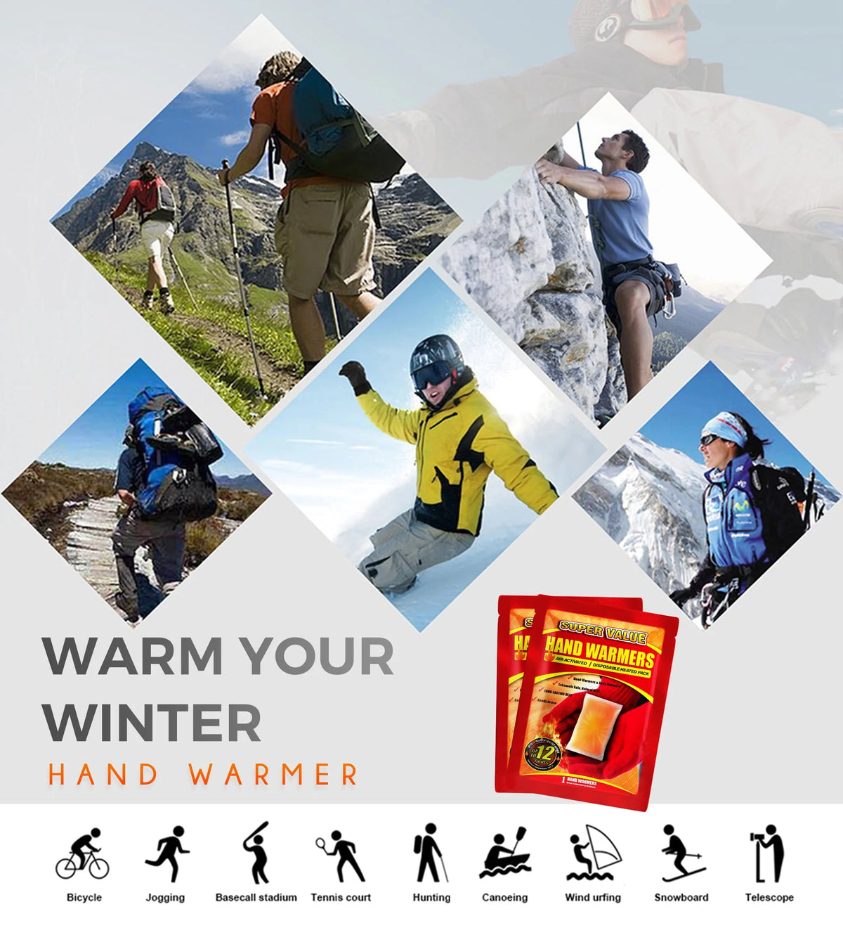 Disposable Hand Warmers 90 Pack K41091