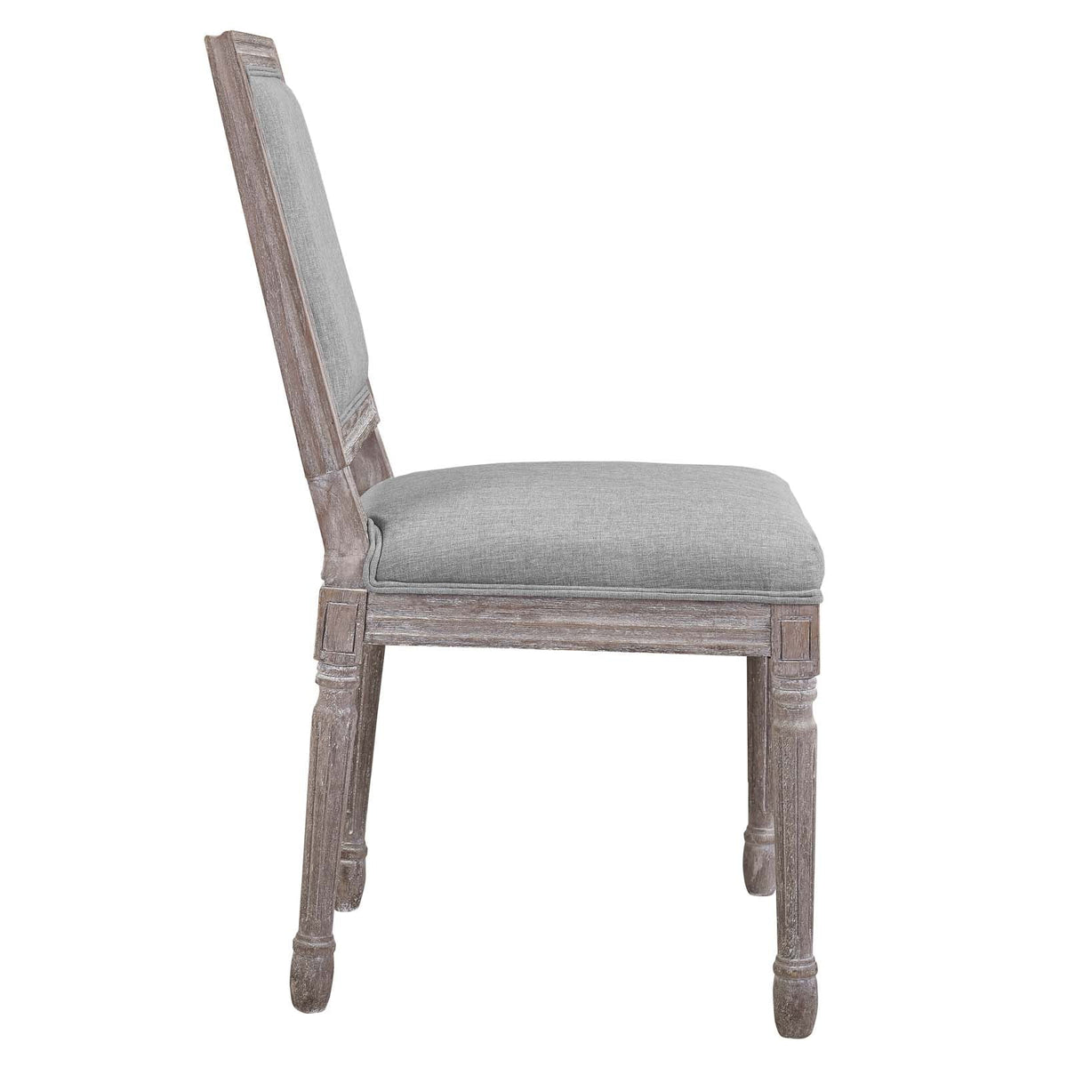 Light Grey Fabric Side Chair K4439