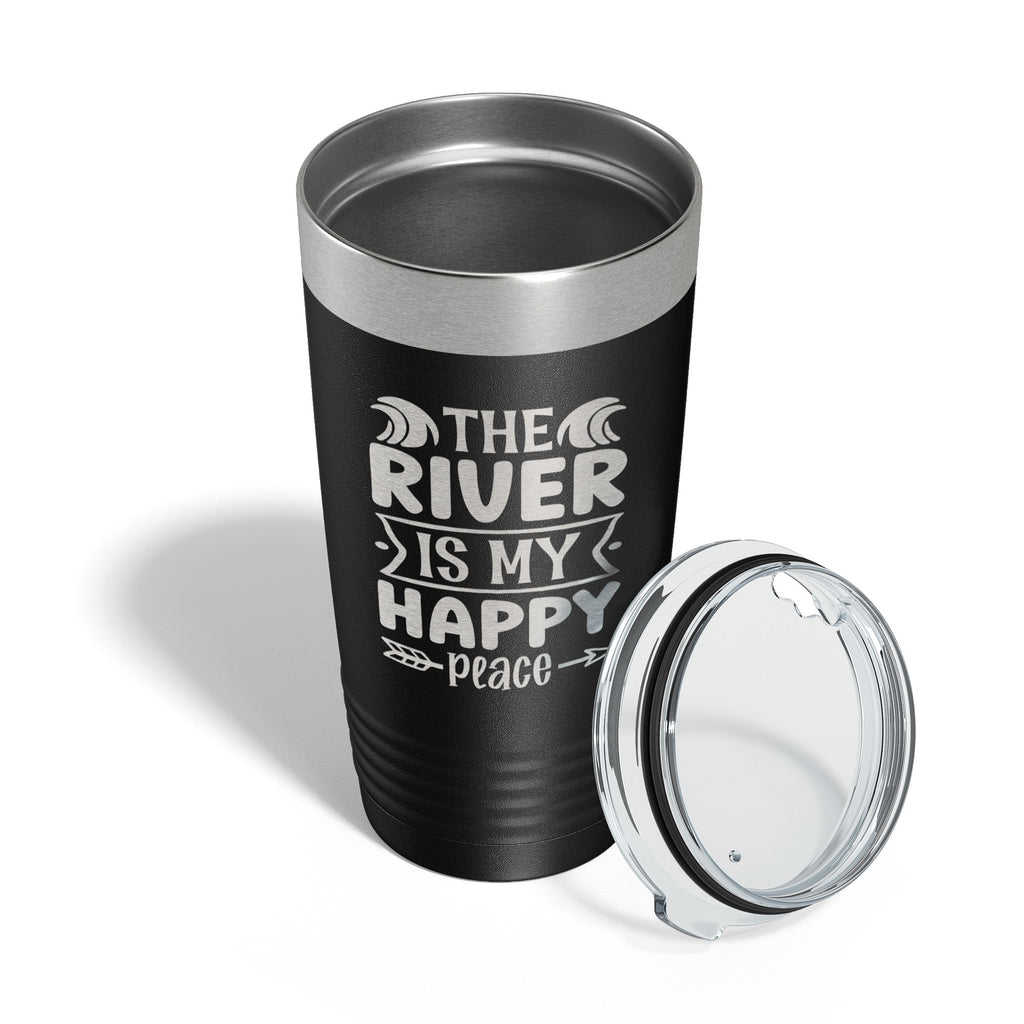 20 oz Black Insulated Travel Mug V4748