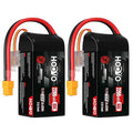 3S 2200mAh 80C 11.1V Shorty Lipo Battery Pack 2 Pack I1630