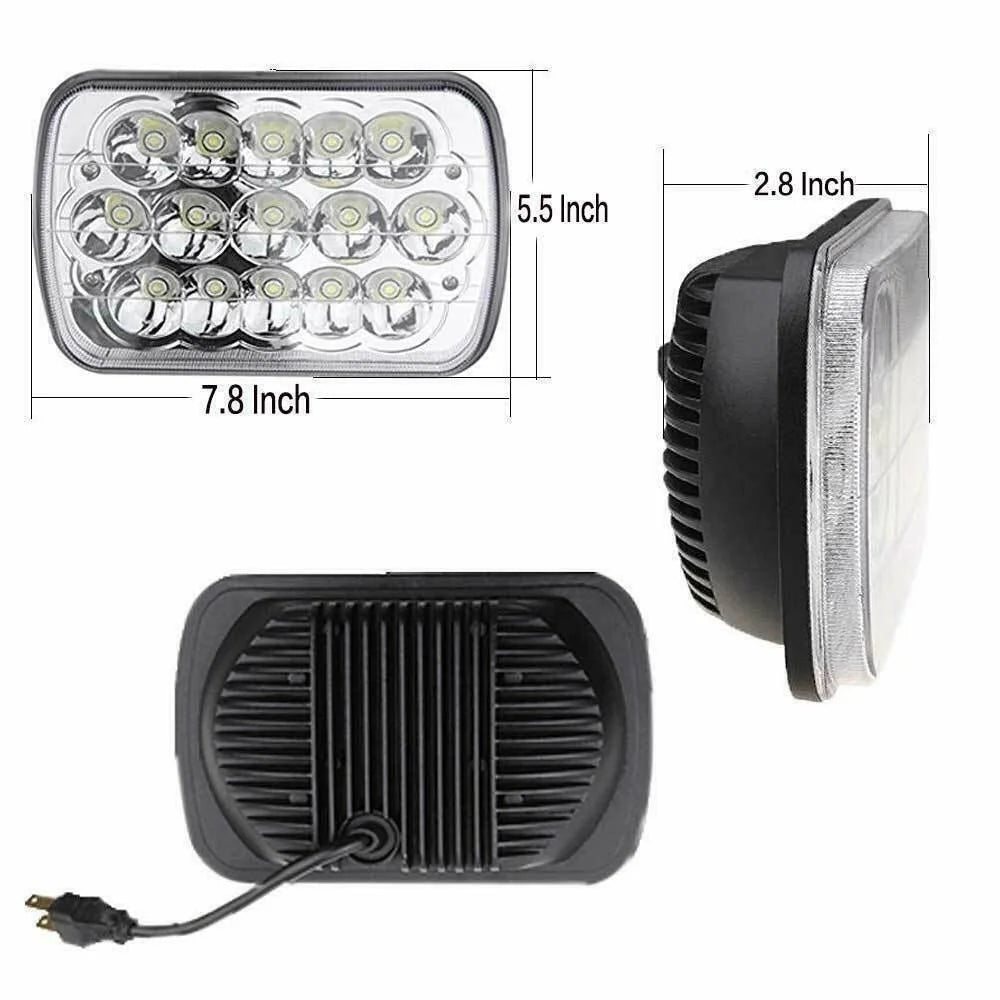 7x6" LED Headlights Hi-Lo Beam for Nissan Pickup F916