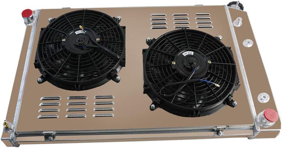 4 Row Core Aluminum Radiator with Fan Shroud and Relay G956