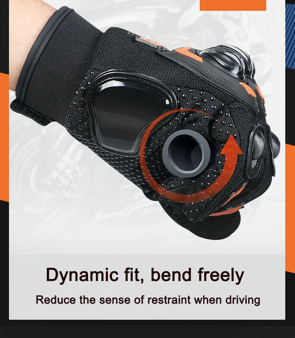 4 Color Motorcycle Racing Full Finger Touch Screen Gloves Z104315