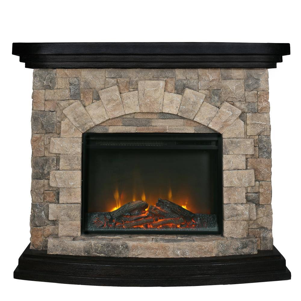 Electric Fireplace in Brown X9446
