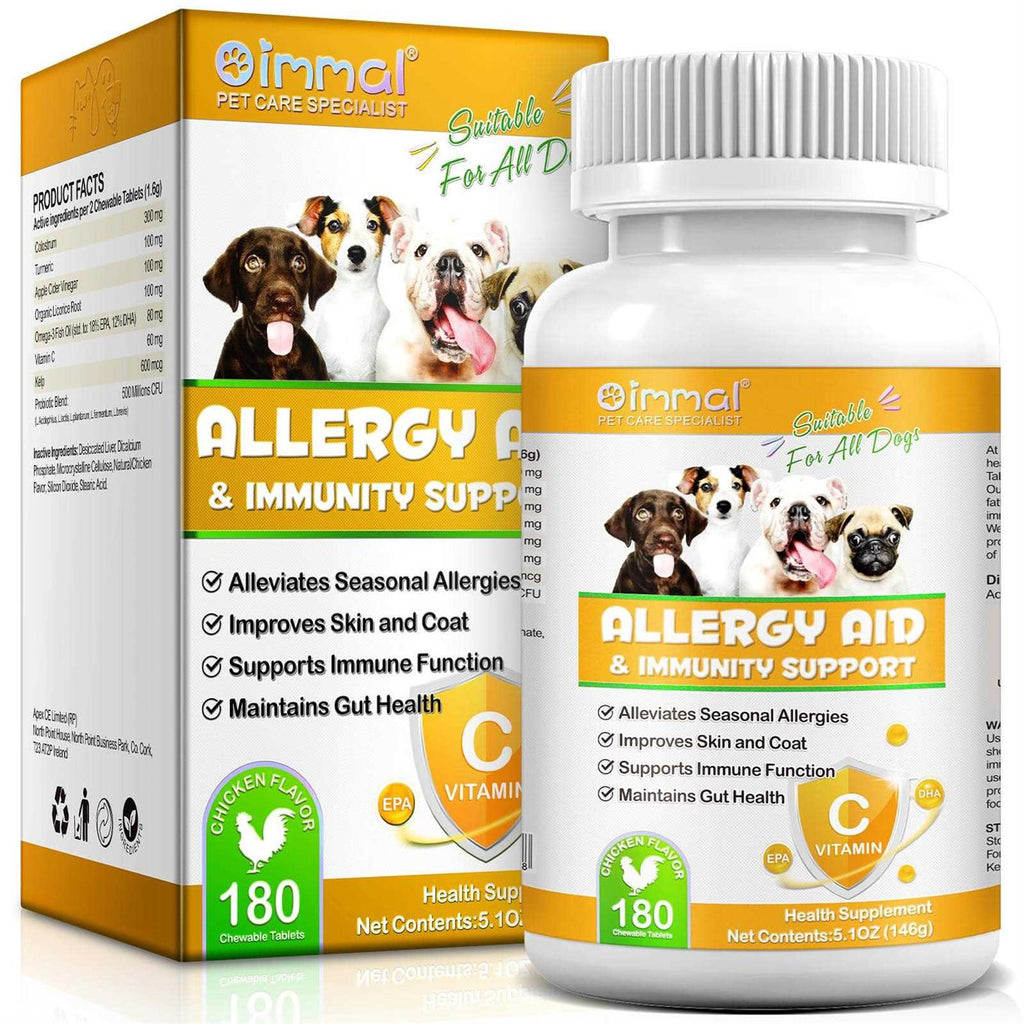 Dog Allergy Relief Omega 3 Fish Oil Pumpkin Enzymes P6448