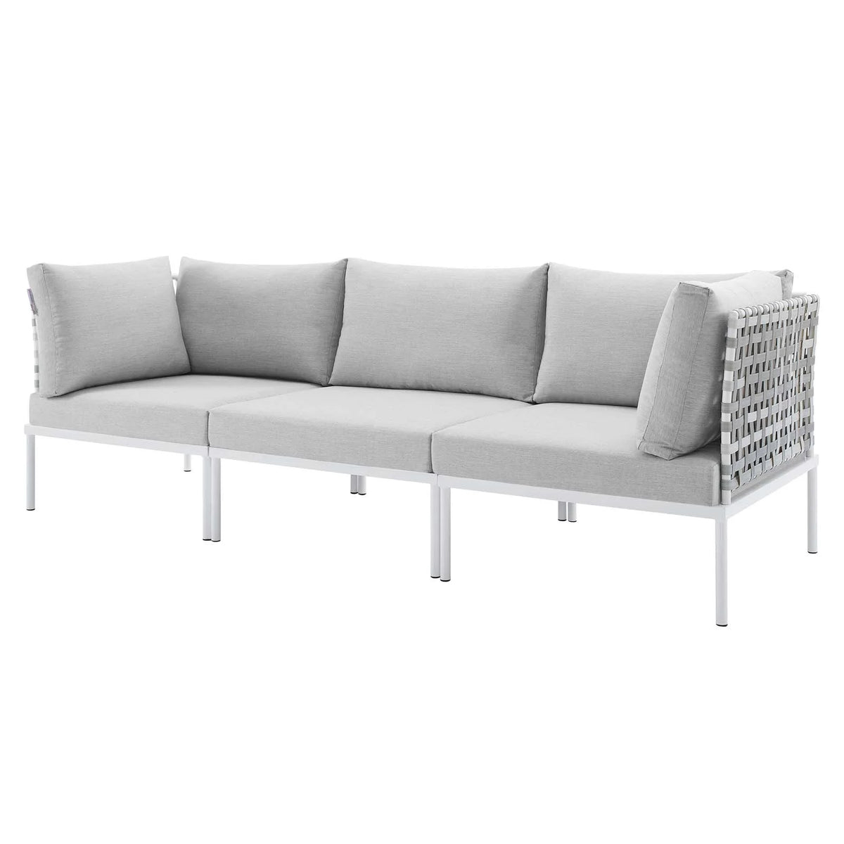 Grey Aluminum Outdoor Sofa L32176