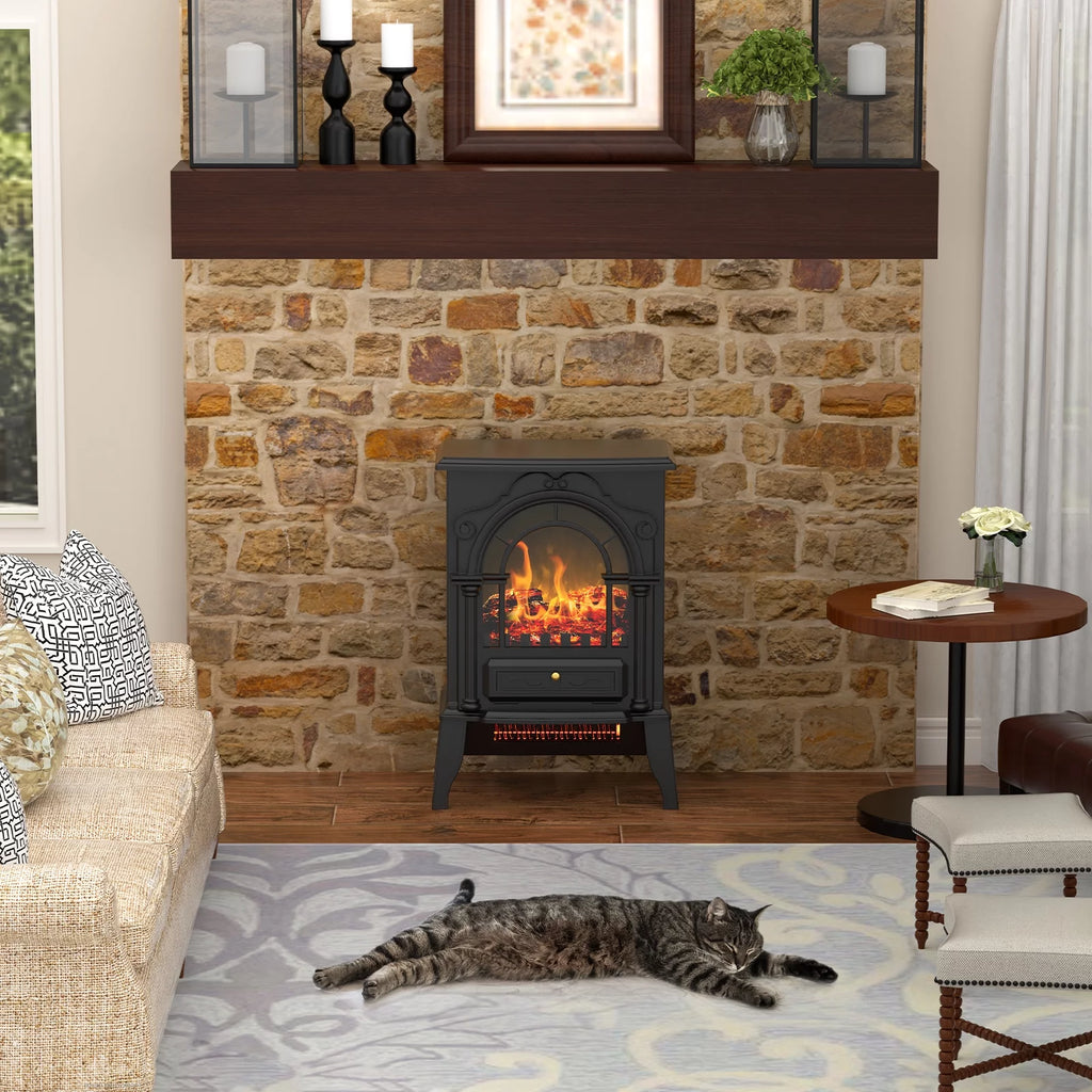 16" Infrared Electric Fireplace Heater U668