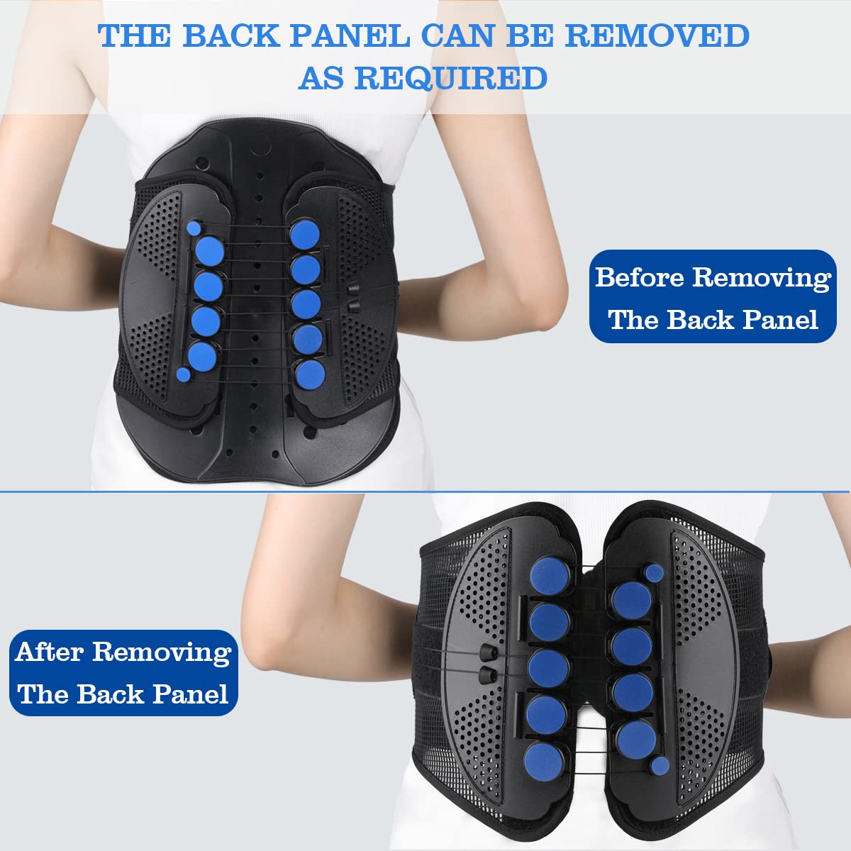 Lumbar Lower Back Brace LSO Support Waist Sacral Orthosis (X-Large) B30467