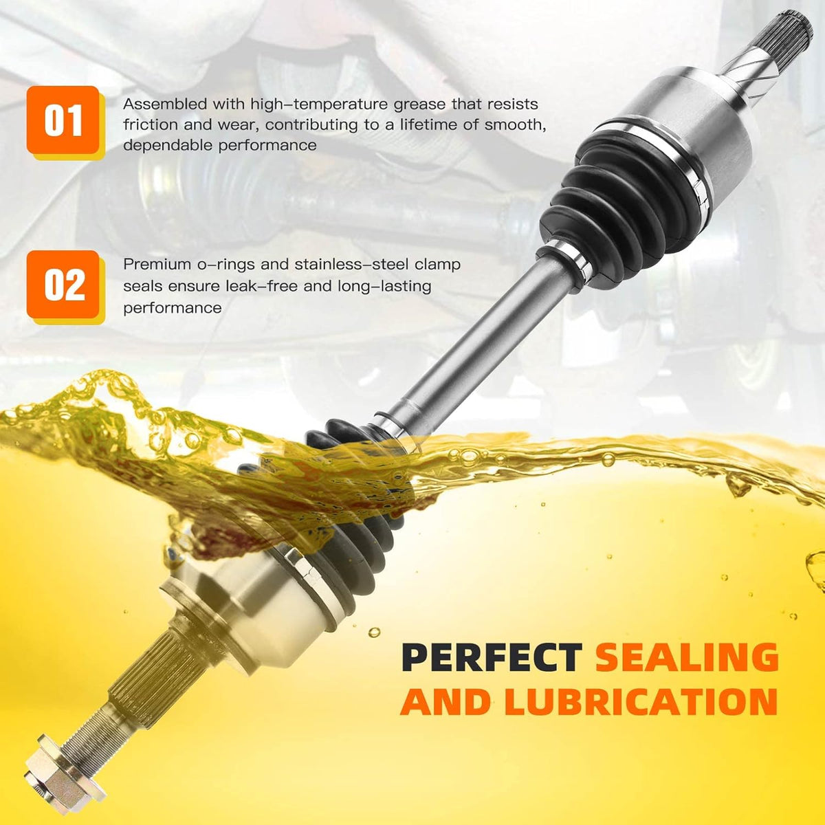 CV Axle Shaft Left Front Driver Side 4WD Pack of 2 B23964