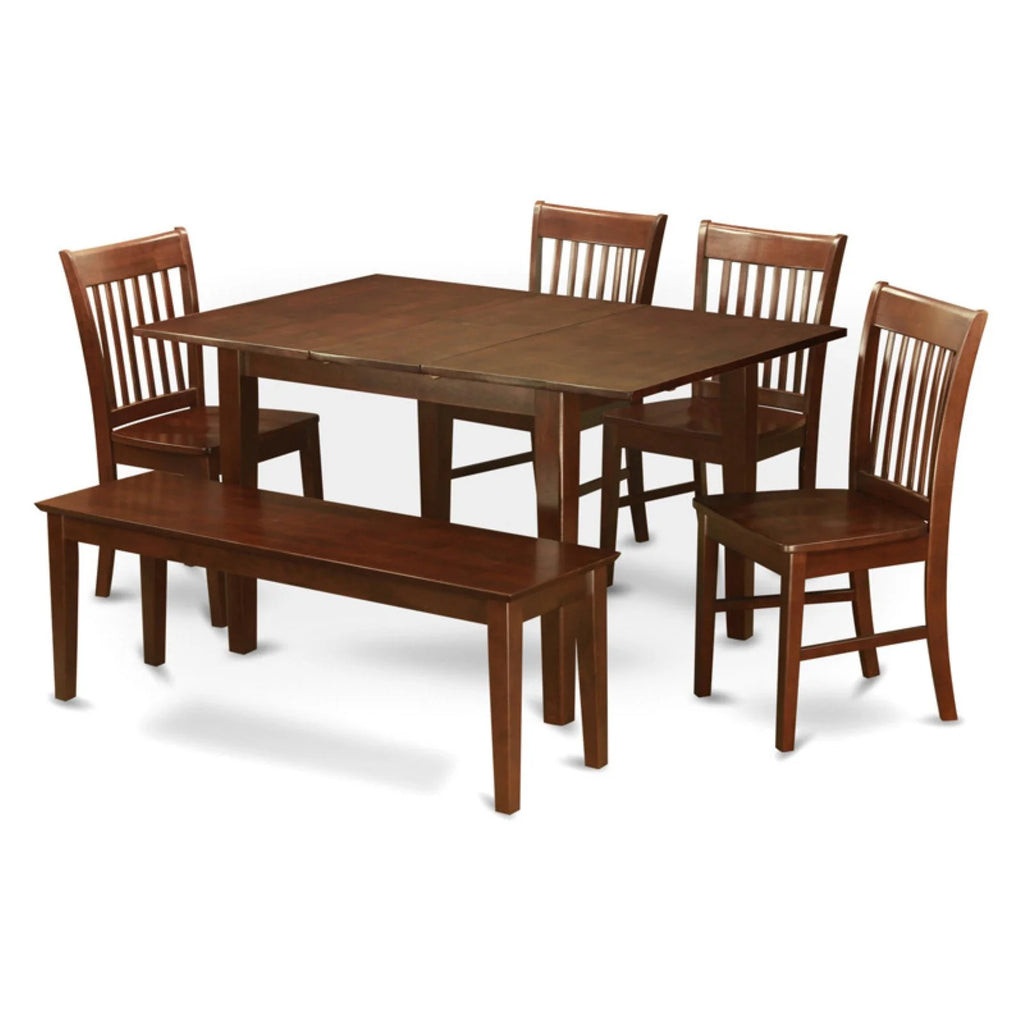 6 Piece Rectangular Dining Table Set H42043