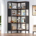5-Tier L-Shaped Corner Bookshelf F295