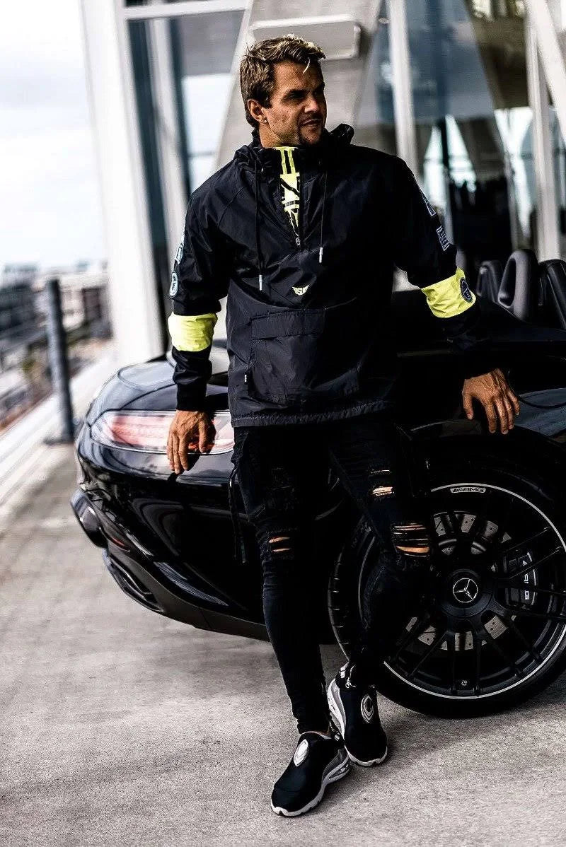 Carbon Neon Half Zip B626