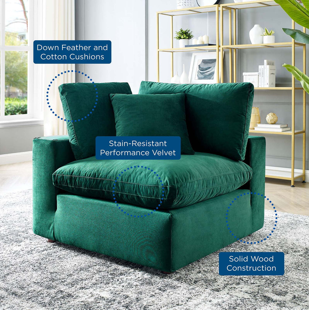 Green Velvet Accent Chair I7794