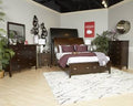 Brown Cal.King Sleigh Bed L6385