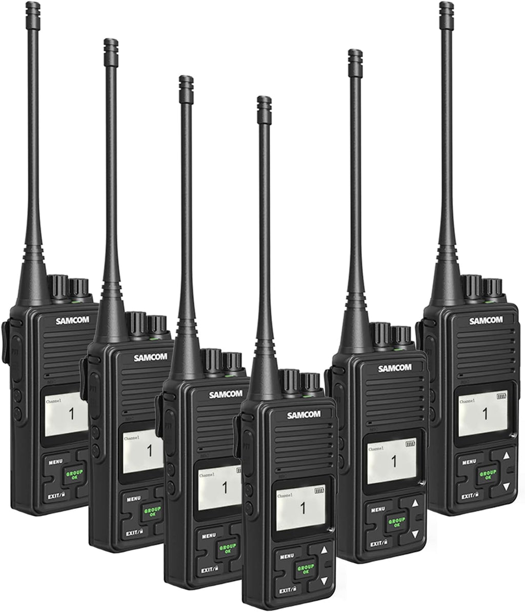 2 Pack UHF Rechargeable Handheld Radio with Earpieces A660095