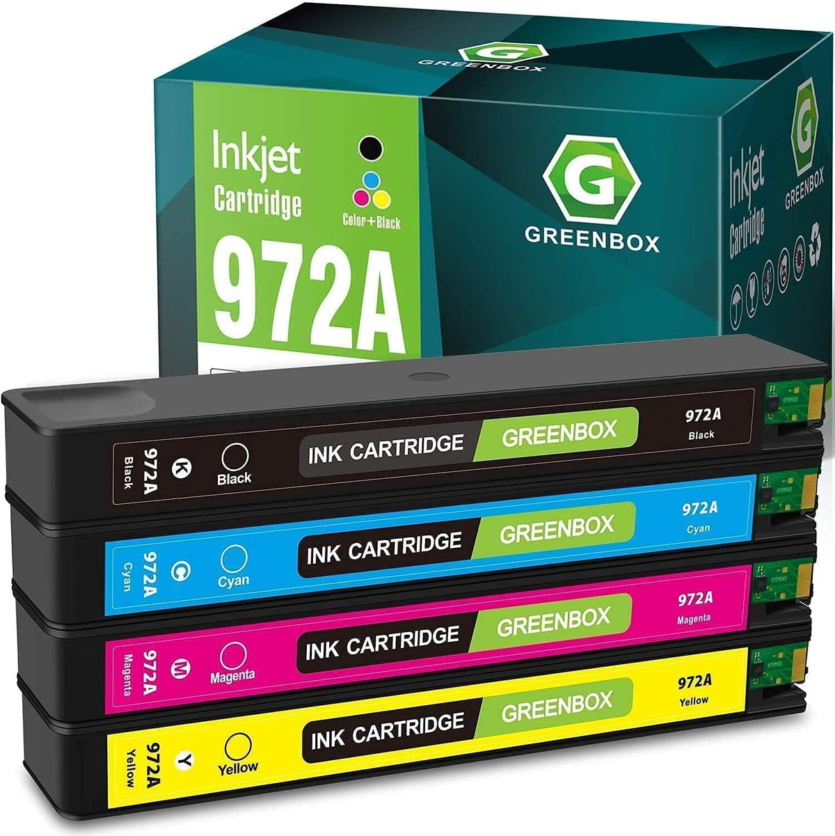 Black Cyan Magenta Yellow Ink Cartridge for HP Pagewide Pro Printer O647626
