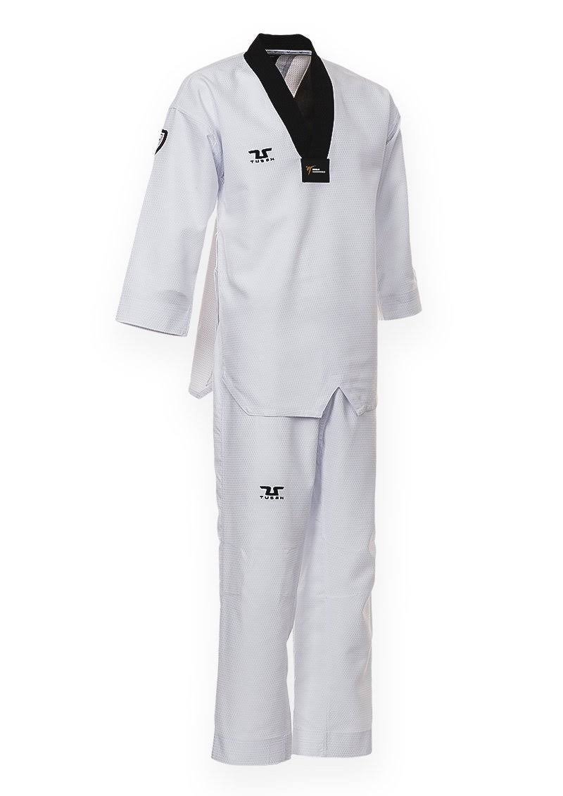 White V-Neck Taekwondo Sparring Dobok L514484