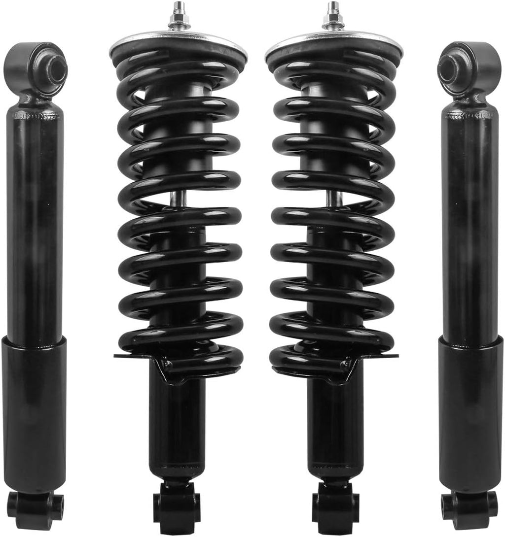 Front and Rear Complete Strut Assemblies Shock Absorbers Set of 4 R52056