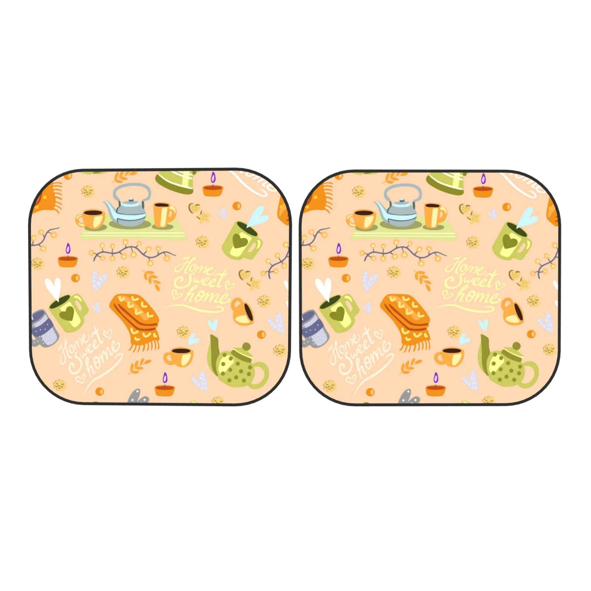 Foldable 2-Piece Car Front Window Sunshade W3181
