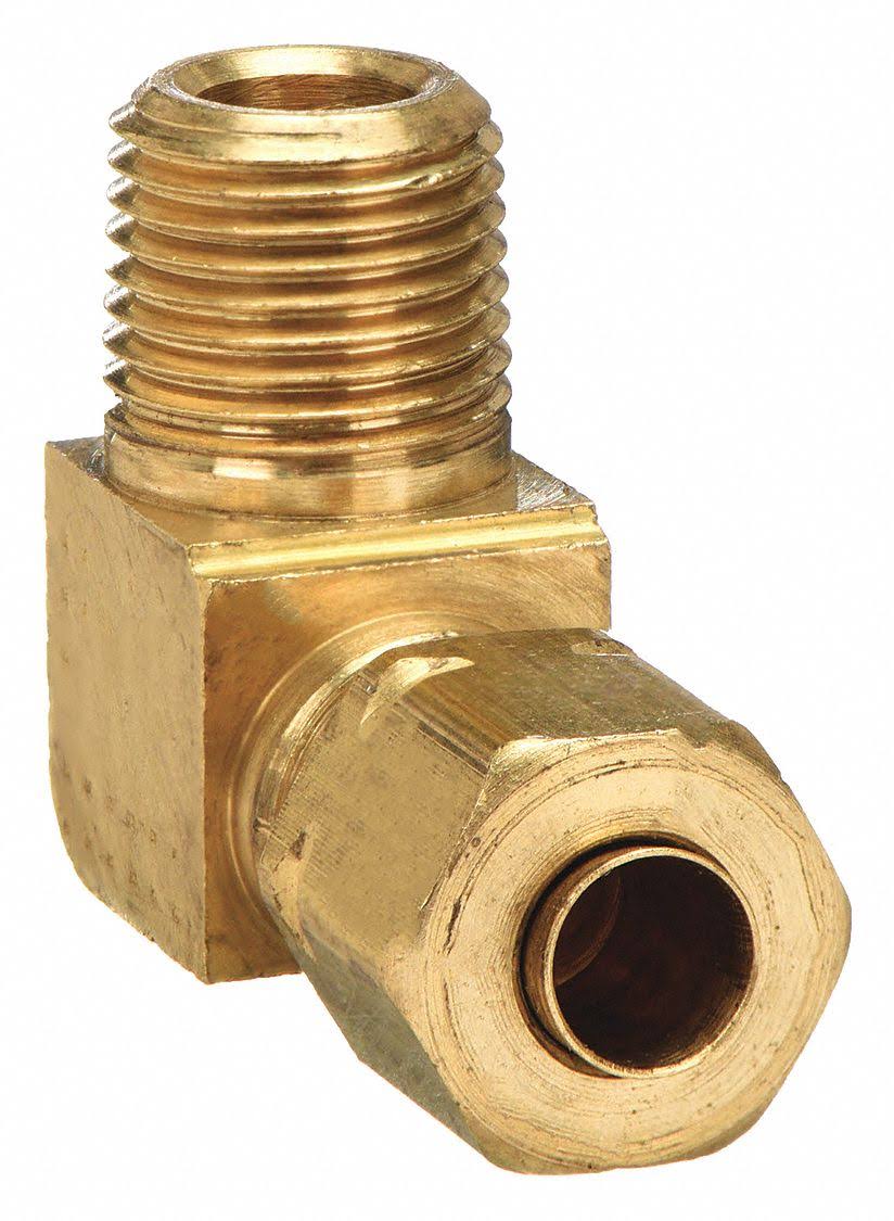 3/8 Inch Brass 90 Degree Elbow, Pack of 25 E749131