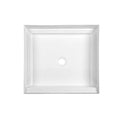 White 32 in. x 32 in. Single Threshold Center Drain Shower Base V97798