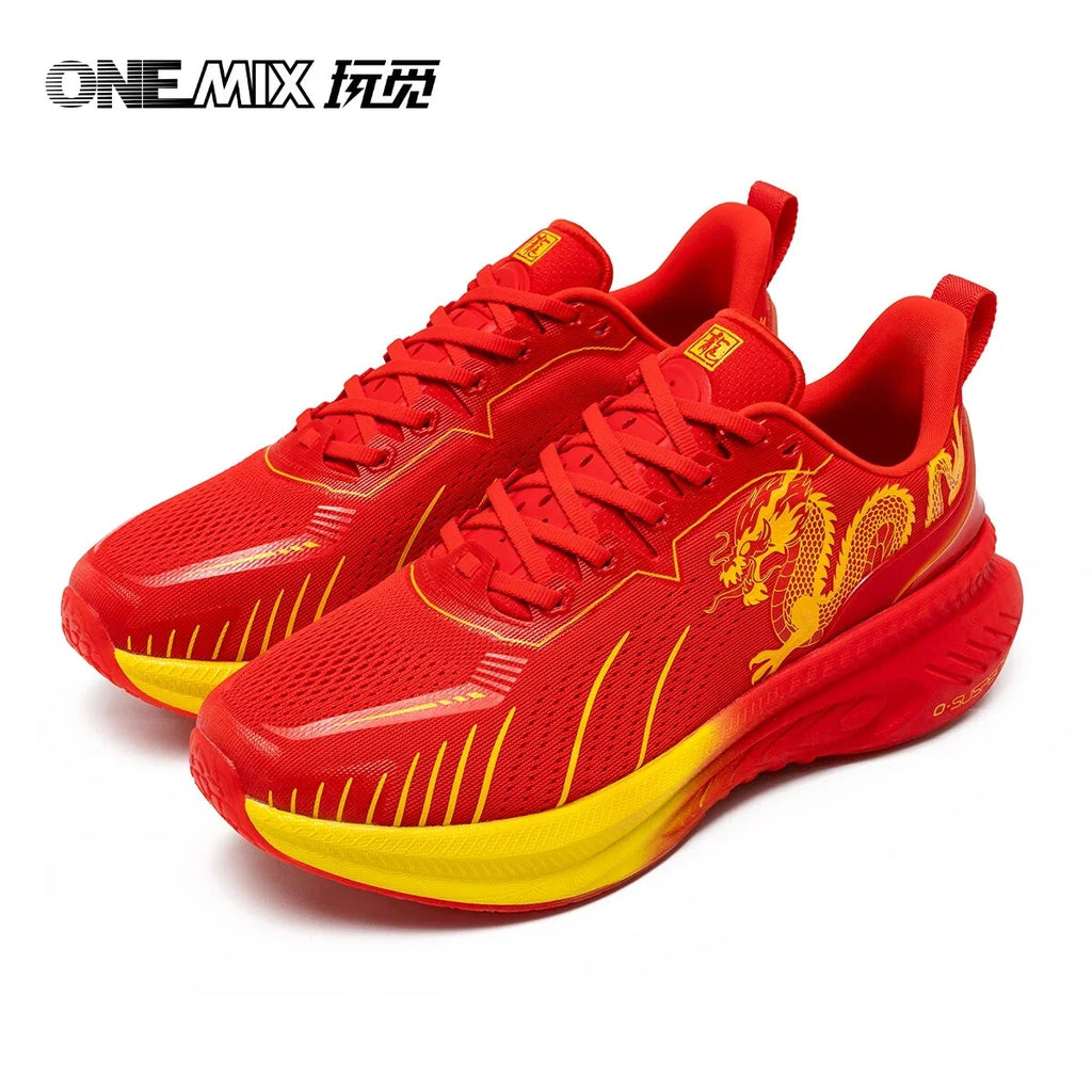 Chinoiserie Running Shoes for Men Breathable Mesh Walking Sneakers X74281