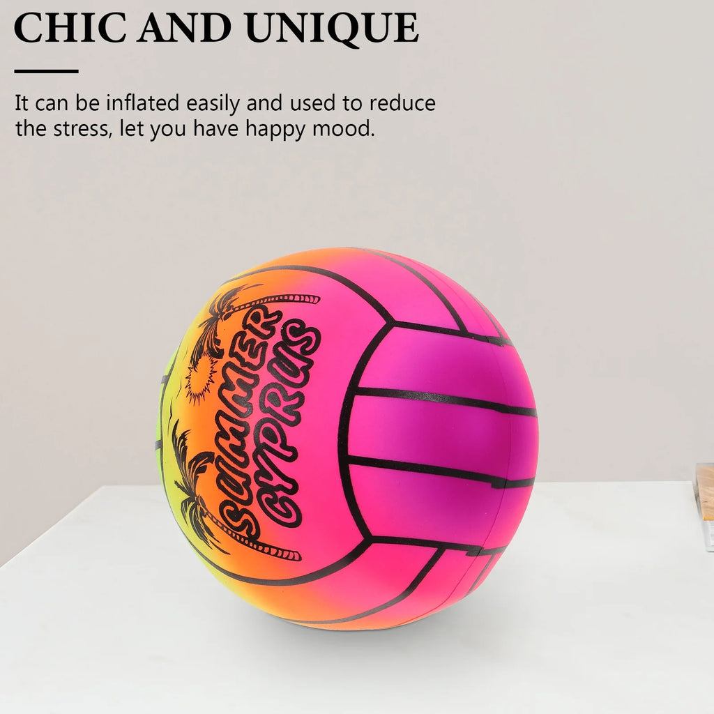 Rainbow PVC Inflatable Volleyball Toy U13808