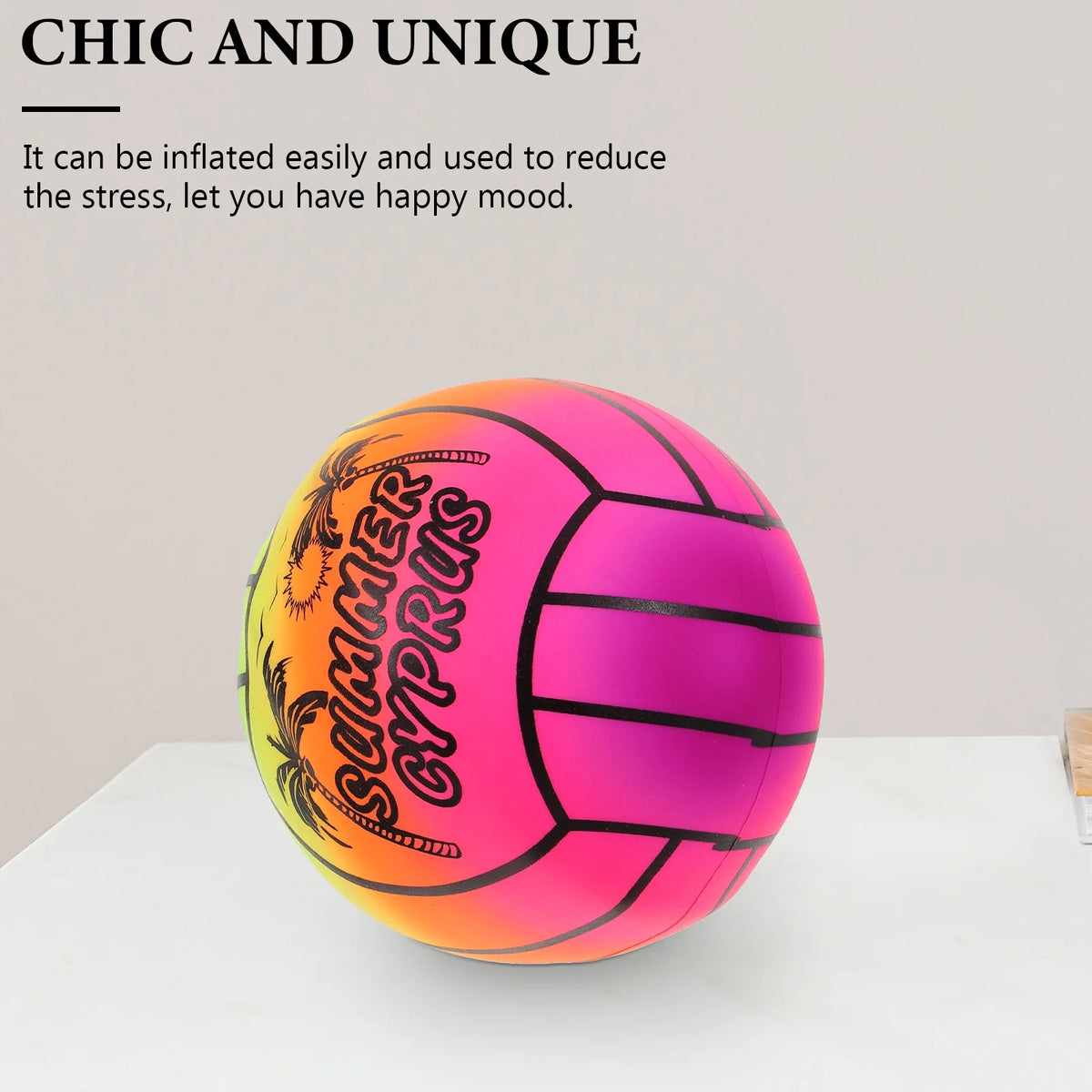 Rainbow PVC Inflatable Volleyball Toy U13808
