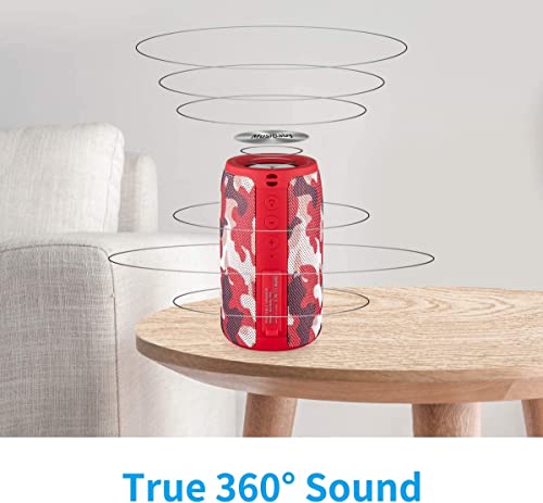 Bluetooth Speaker, Small Portable Speaker, Waterproof, Wireless, Bass, HD Sound, 24H Playtime V17095