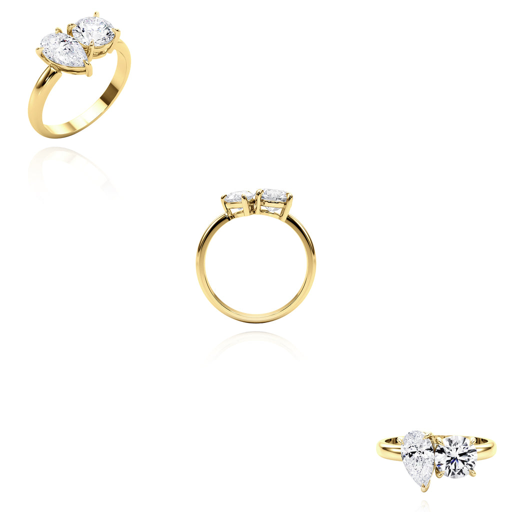 18K Yellow Gold Engagement Ring S149132