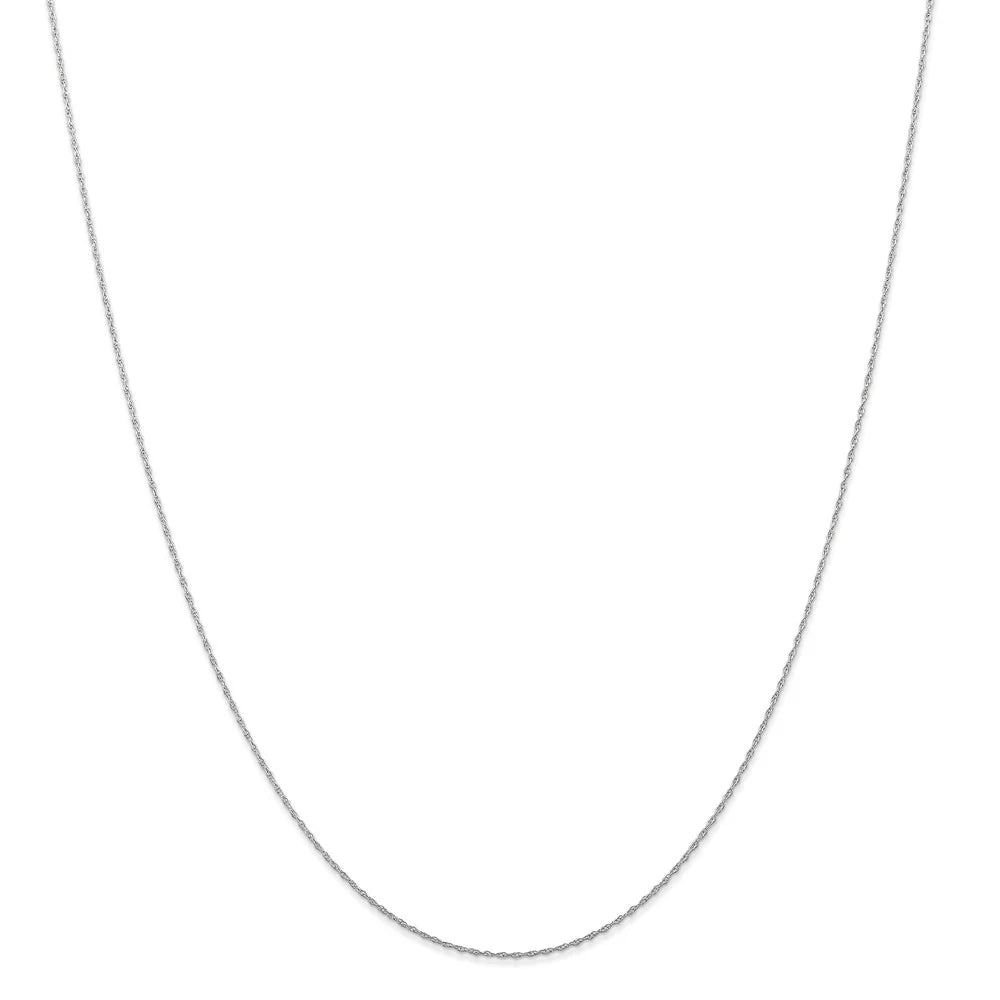14kt White Gold Cable Rope Chain 22 inch S35458